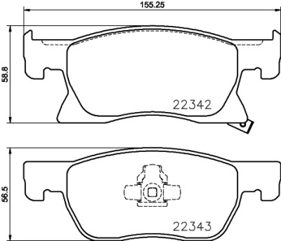Kit pastiglie freno HELLA 8DB 355 024-771