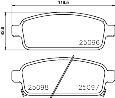 Kit pastiglie freno HELLA 8DB 355 024-861