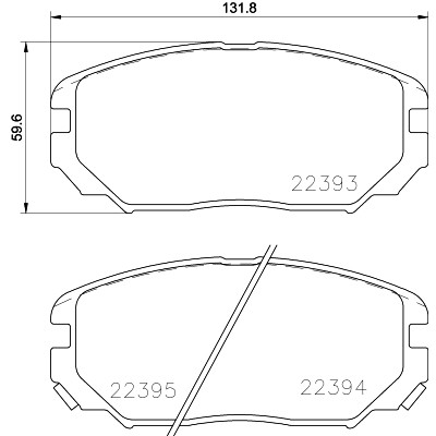 Kit pastiglie freno HELLA 8DB 355 024-891