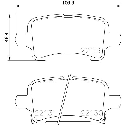 Kit pastiglie freno HELLA 8DB 355 024-911