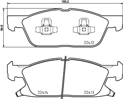 Kit pastiglie freno HELLA 8DB 355 024-981