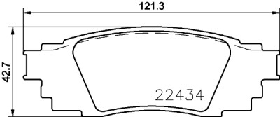Kit pastiglie freno HELLA 8DB 355 025-121