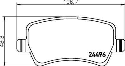 Kit pastiglie freno HELLA 8DB 355 025-401