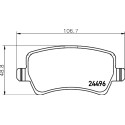 Kit pastiglie freno HELLA 8DB 355 025-411