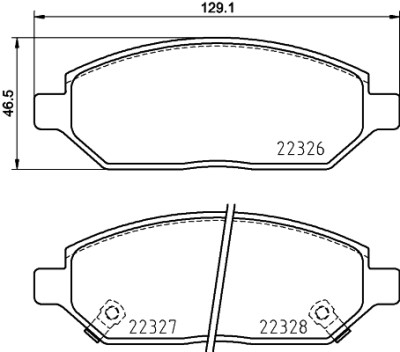 Kit pastiglie freno HELLA 8DB 355 025-451