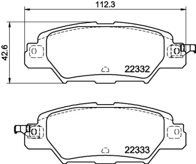 Kit pastiglie freno HELLA 8DB 355 025-461