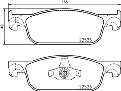 Kit pastiglie freno HELLA 8DB 355 025-471