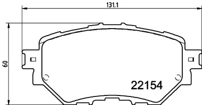 Set di pastiglie freno HELLA 8DB 355 032-091