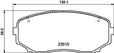 Kit pastiglie freno HELLA 8DB 355 032-941