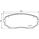 Kit pastiglie freno HELLA 8DB 355 037-911