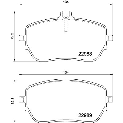 Kit pastiglie freno HELLA 8DB 355 037-961