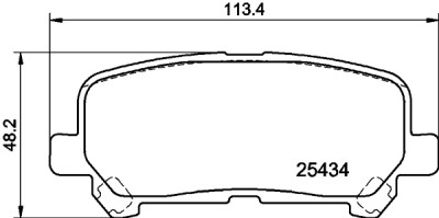 Set di pastiglie freno HELLA 8DB 355 040-131