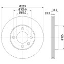 Disco freno HELLA 8DD 355 100-191