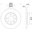 Disco freno HELLA 8DD 355 100-431