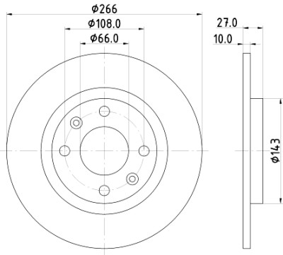 Disco freno HELLA 8DD 355 100-851