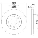 Disco freno HELLA 8DD 355 101-261