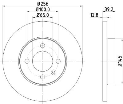 Disco freno HELLA 8DD 355 101-641
