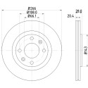 Disco freno HELLA 8DD 355 102-051