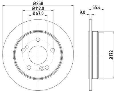 Disco freno HELLA 8DD 355 102-991