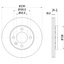 Disco freno HELLA 8DD 355 104-211