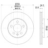 Set di dischi freno HELLA 8DD 355 105-361