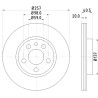 Disco freno HELLA 8DD 355 105-621