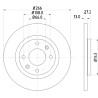 Disco freno HELLA 8DD 355 105-751
