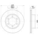 Disco freno HELLA 8DD 355 106-241