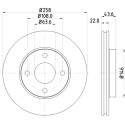 Disco freno HELLA 8DD 355 106-431