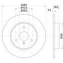 Disco freno HELLA 8DD 355 106-601