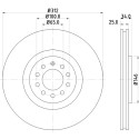 Disco freno HELLA 8DD 355 106-731