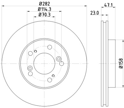 Disco freno HELLA 8DD 355 107-131