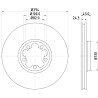 Disco freno HELLA 8DD 355 107-311