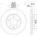Disco freno HELLA 8DD 355 107-651