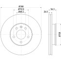 Disco freno HELLA 8DD 355 108-081