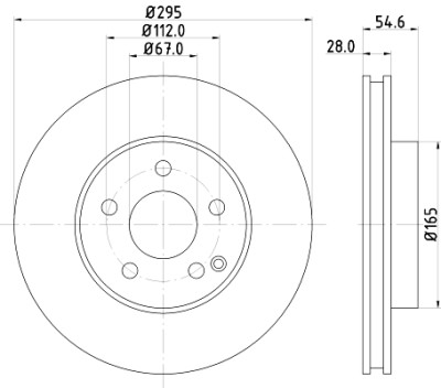 Disco freno HELLA 8DD 355 108-781