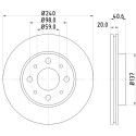Disco freno HELLA 8DD 355 109-121