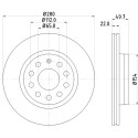 Disco freno HELLA 8DD 355 109-561