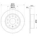Disco freno HELLA 8DD 355 109-601