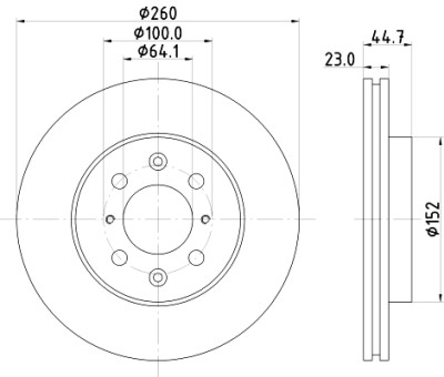 Disco freno HELLA 8DD 355 110-321