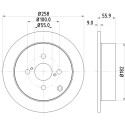 Disco freno HELLA 8DD 355 110-471
