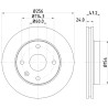 Disco freno HELLA 8DD 355 111-351