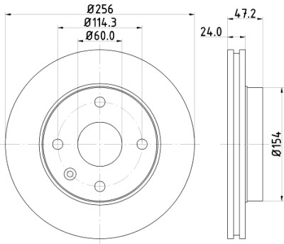 Disco freno HELLA 8DD 355 111-351