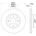 Disco freno HELLA 8DD 355 112-581