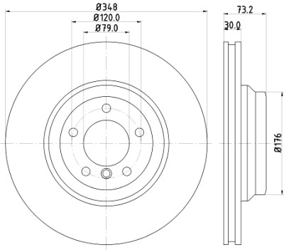Disco freno HELLA 8DD 355 113-531
