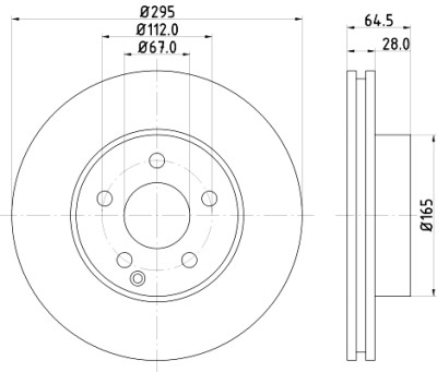 Disco freno HELLA 8DD 355 114-201