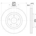 Disco freno HELLA 8DD 355 114-601