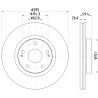 Disco freno HELLA 8DD 355 114-671