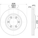 Disco freno HELLA 8DD 355 115-231
