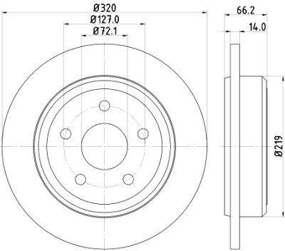 Disco freno HELLA 8DD 355 115-501